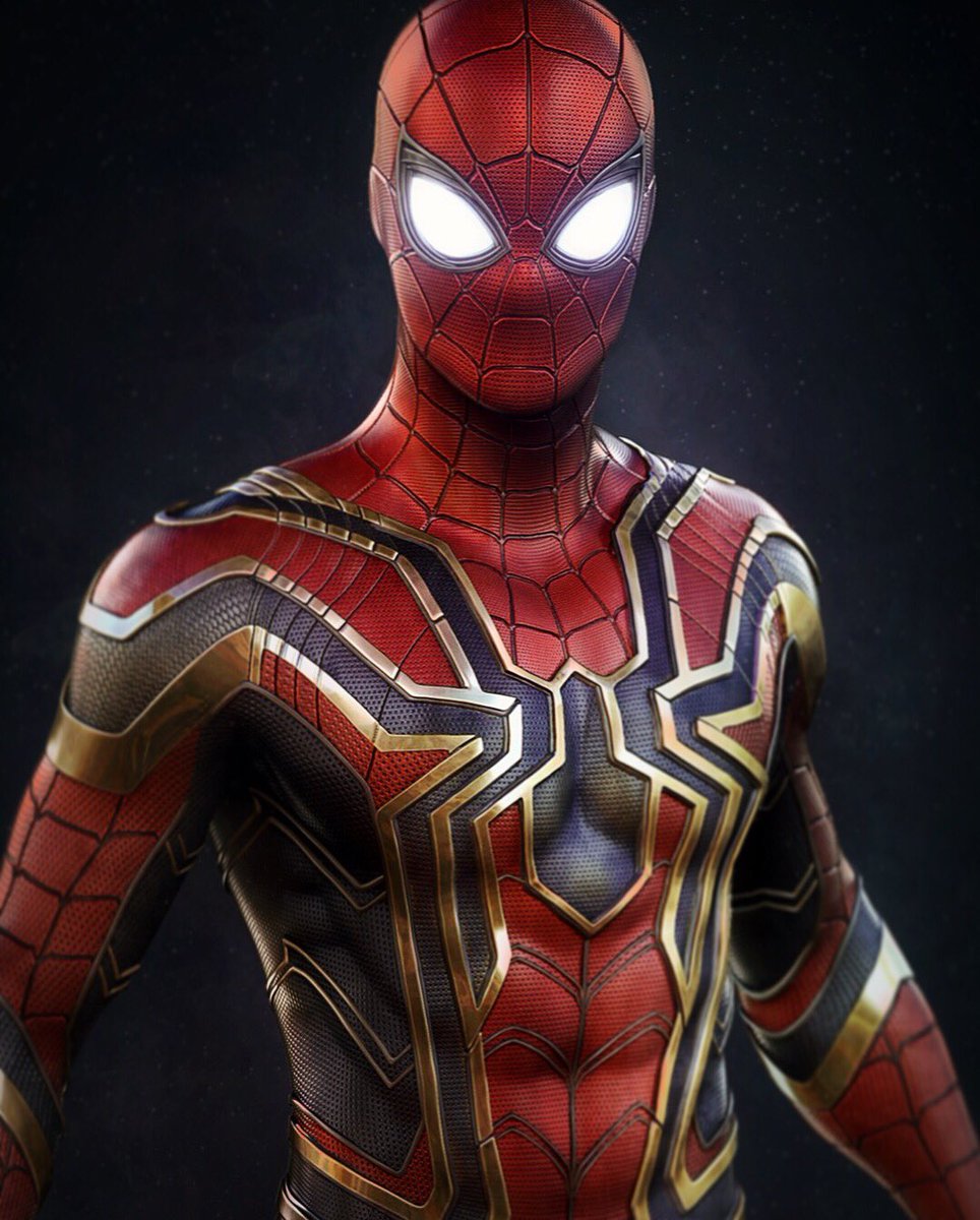 Here is a 3 point light render of the Iron Spider suit! 