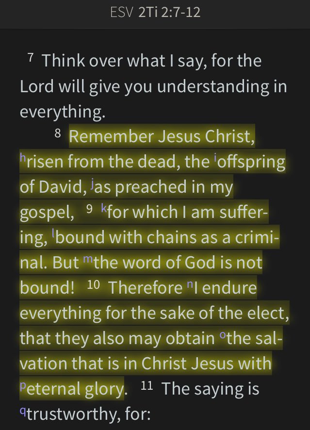 armvangeest's tweet photo. @GloriaIribagiza @wcagls Is this passage about suffering for Christ to obtain salvation or is it about greatness? https://t.co/jqge7d7MXo