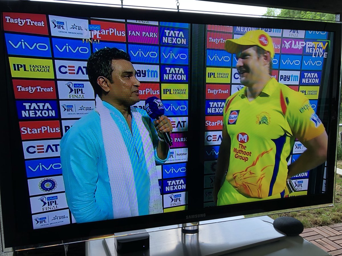 danbanik's tweet photo. Congratulations to my team @CskIPLTeam @CSKFansOfficial for winning #IPL2018 #IPL2018Final! Great to see our friend @ErikSolheim a member of the presentation party! https://t.co/l2KhIlbjrY