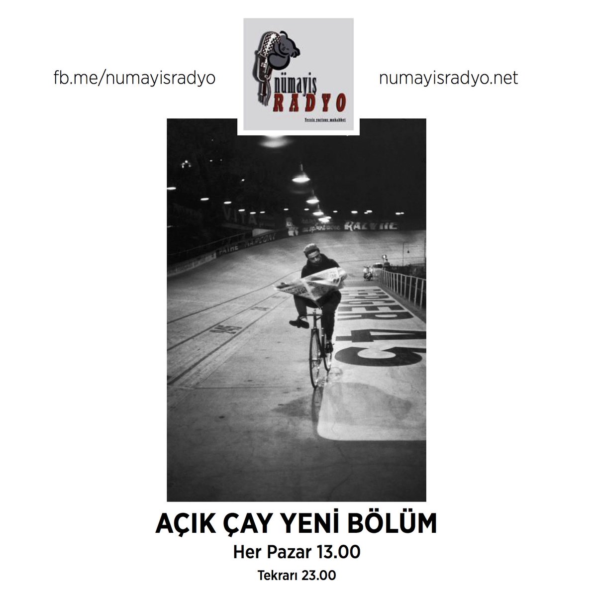 NumayisRadyo's tweet photo. 'Açık Çay' bugün yayınlanan 14.bölüm tekrarıyla 23:00'da sizlerle...
https://t.co/quwPqhfWq0 https://t.co/qmifMsUvVi