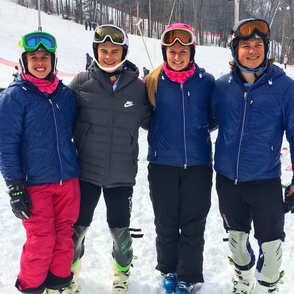 Congratulations to Taylor Cudhea, Benji Page, Leika Scott, and Alex Conrad who graduated a week ago today! Your accomplishments speak for themselves and you will certainly be missed. #Classof2018 #HawksSoarHigher
