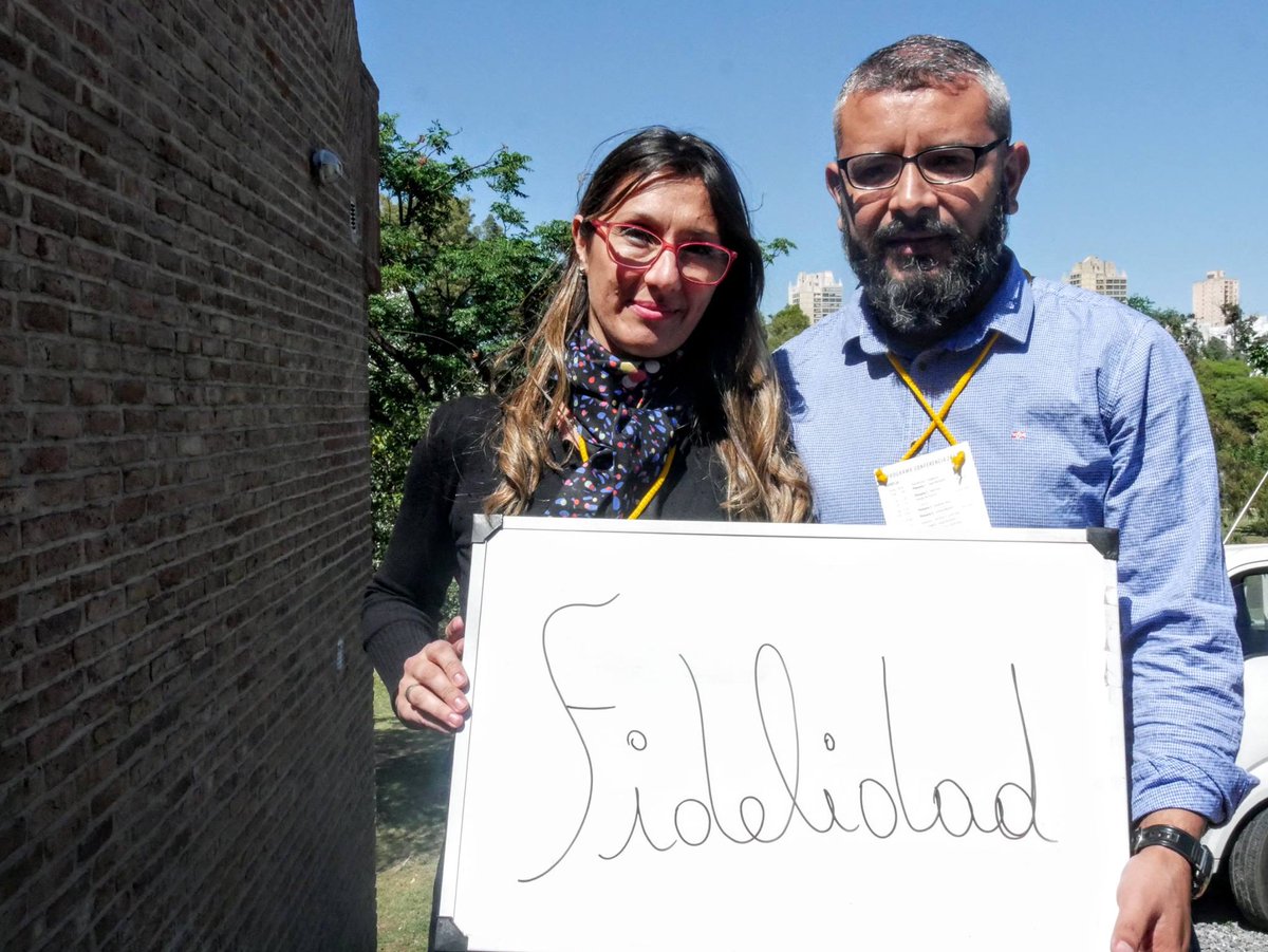 Crecer's tweet photo. Ricardo and Veronica are students from the Tucuman study center.
"When the Lord saved us, and we began to read the Bible, we always wanted to be able to understand it thoroughly, the way we are now learning to do - that's why we wrote 'Faithfulness'. " https://t.co/2L3A6elUQZ