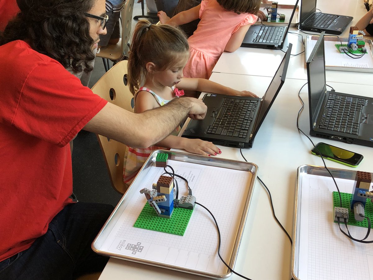 Doing some coding at a birthday party! Amazing.