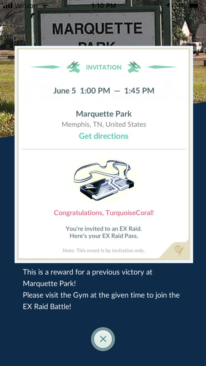 BrandyTurquoise's tweet image. Our raid train yesterday triggered a new ex raid location!! Let’s go!! Haven’t gotten a pass since March...gonna be Mewtwo #5! #pokemongo #EXRaidpass #EXRaid #mewtwo #memphispogo #memphispokemongo
