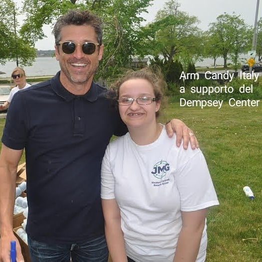 ARMCANDYITALIA's tweet photo. 200 kids from Augusta raised together 18 k $ for the #dempseycenter. #patrickdempsey and other staff members showed up at their event, a 3.5 miles walk. Pics and selfies for everyone https://t.co/GmlGnHa63I