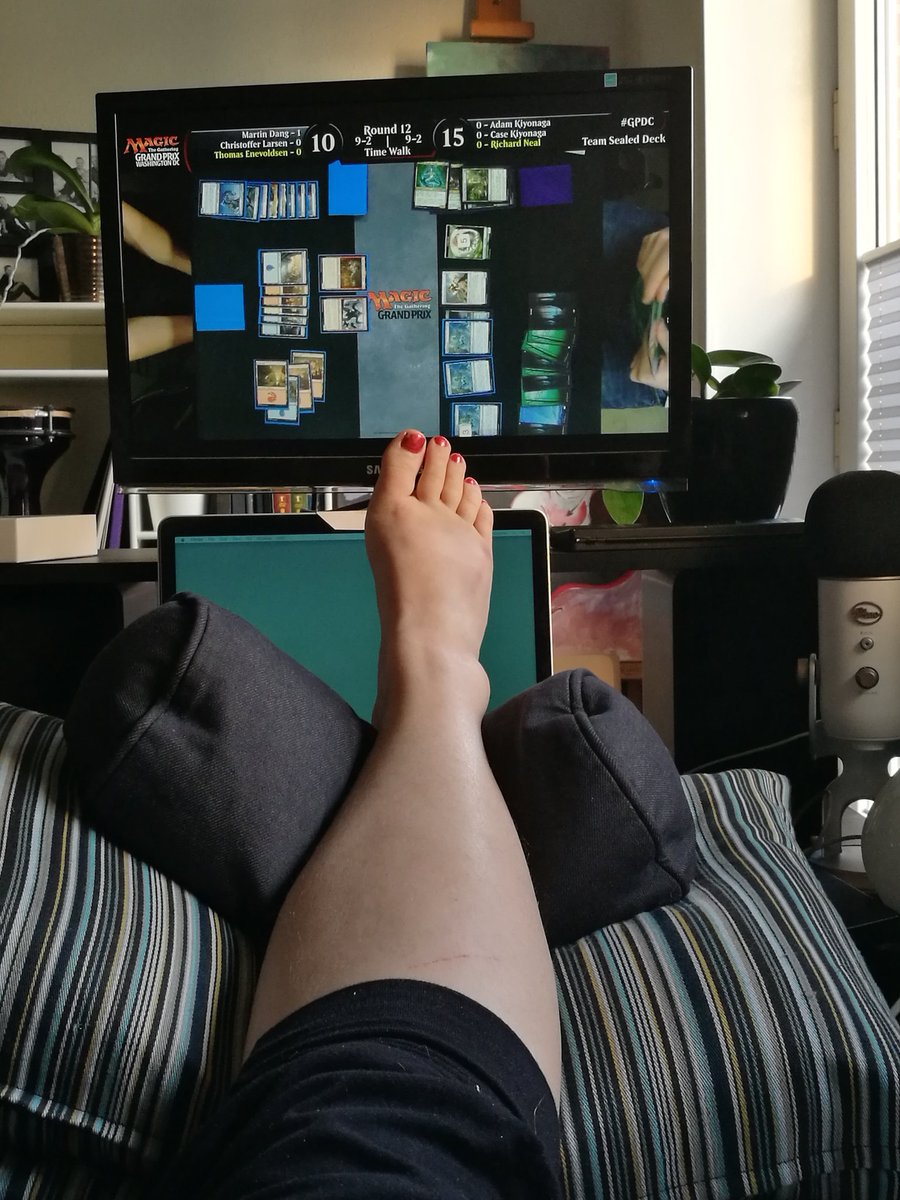 PruPruh's tweet photo. So it's gonna be at least a week before I get any more dancing done, because I fell and sprained my foot at the end season show today.
Well, fortunately I have other hobbies! Go, Danes! #GPDC #bellydanceproblems https://t.co/Vanygv4uKB