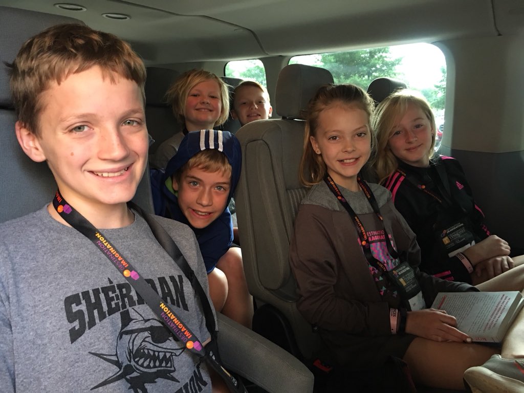 sc_gergen's tweet photo. Kids placed 21 out of 50 teams here. They had a blast and learned a ton. In particular, how well they work as a team💕💕💕 #gf18 #friends #GlobalFinals18 https://t.co/NsuKNy27Z4