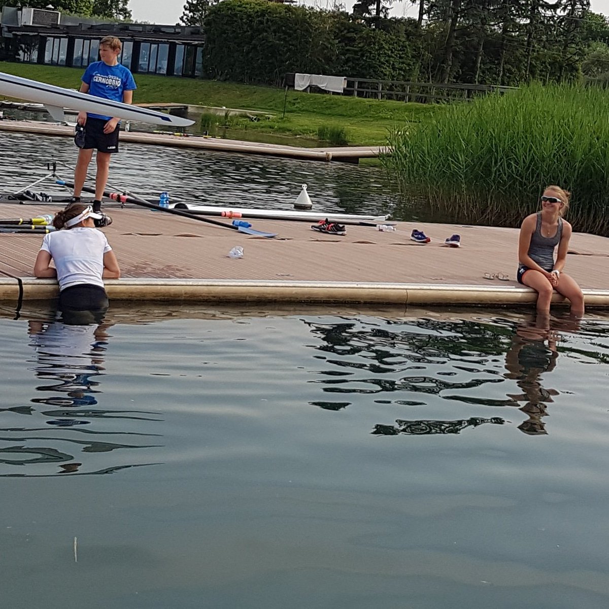 Cooling the engines on the last day of trainingcamp 🐳 #doubletrouble #workworkwork #coolcoolcool