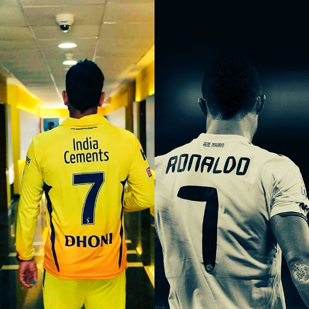 Fans Divided After CSK Tagged Manchester United By Uploading Dhoni's Picture!! 2 Radhish on Twitter: "#no7 #ronaldo #dhoni what a day #may27 may this day will never get forgotten .. #CHAMP13NS #CSKReturns… "