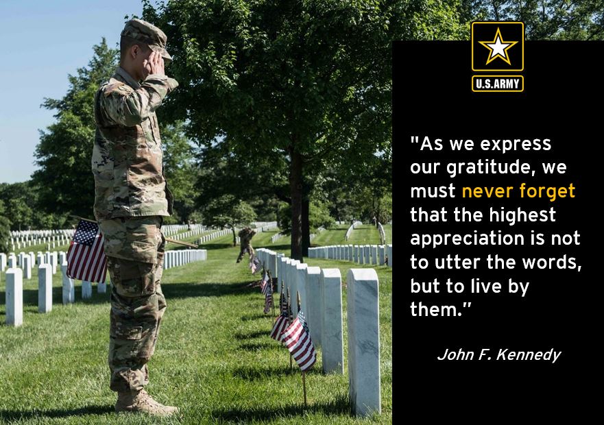 USArmy's tweet image. Gone ... but never forgotten. 

#MemorialDayWeekend  #HonorThem