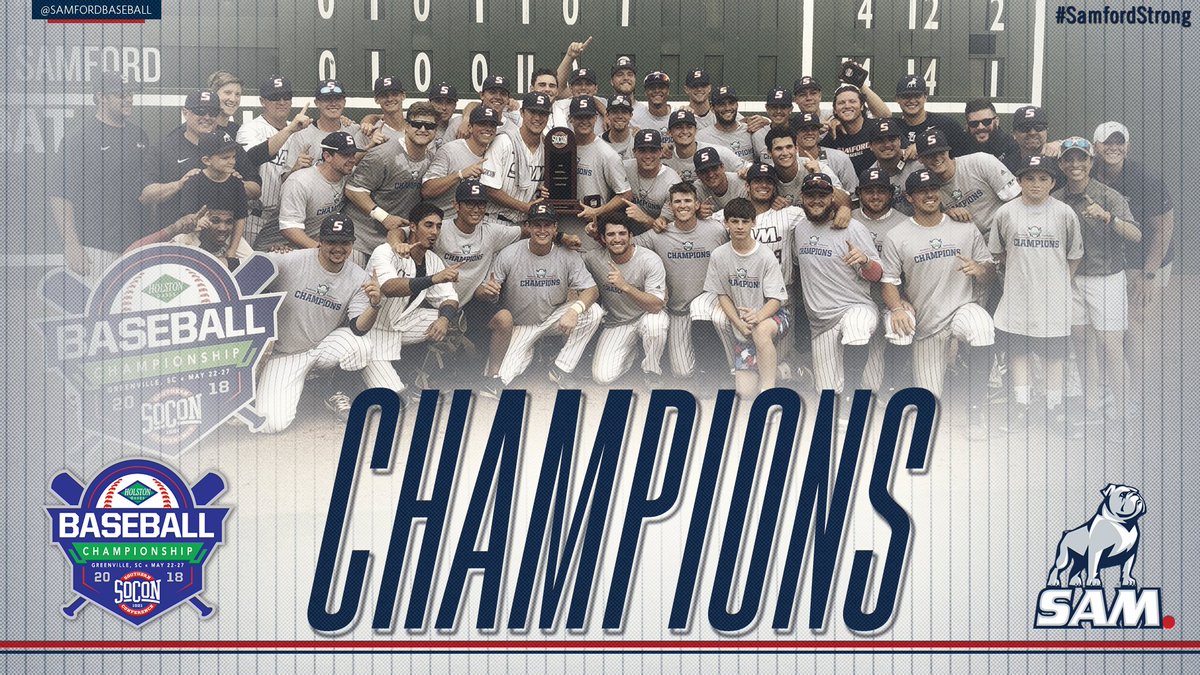 SamfordBaseball's tweet photo. Squad!  #SamfordStrong  🐶⚾️💪🏆 https://t.co/FAAF2p1JPF