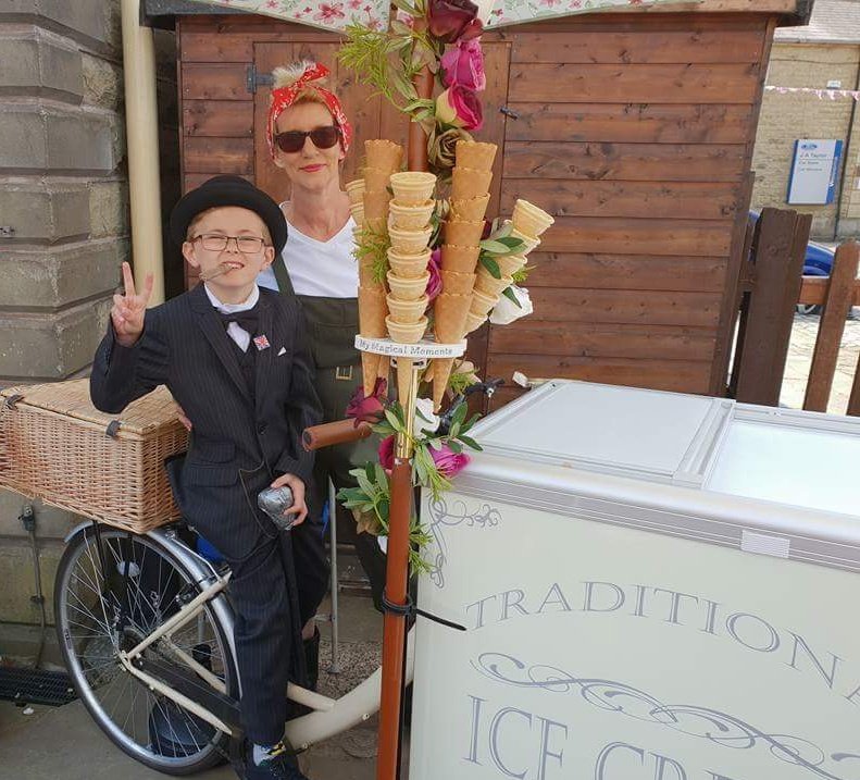 Fantastic day at  East Lancashire Railway 1940s weekend. Churchill loved our ice cream #eastlancsrailway #1940s #icecream #mmmicecream4u <a href="/MyMagical/">My Magical Moments</a>