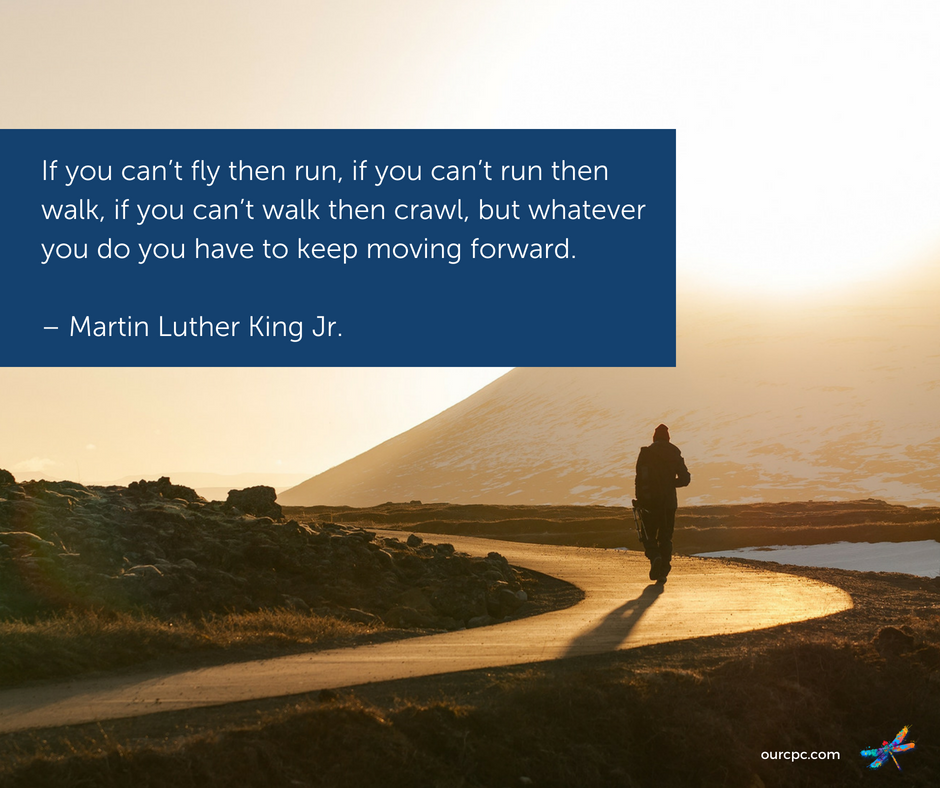 ourcpc's tweet photo. Take baby steps. 💙#ourcpc #communitypaincenter #chronicpain https://t.co/uWWoF9lAcf