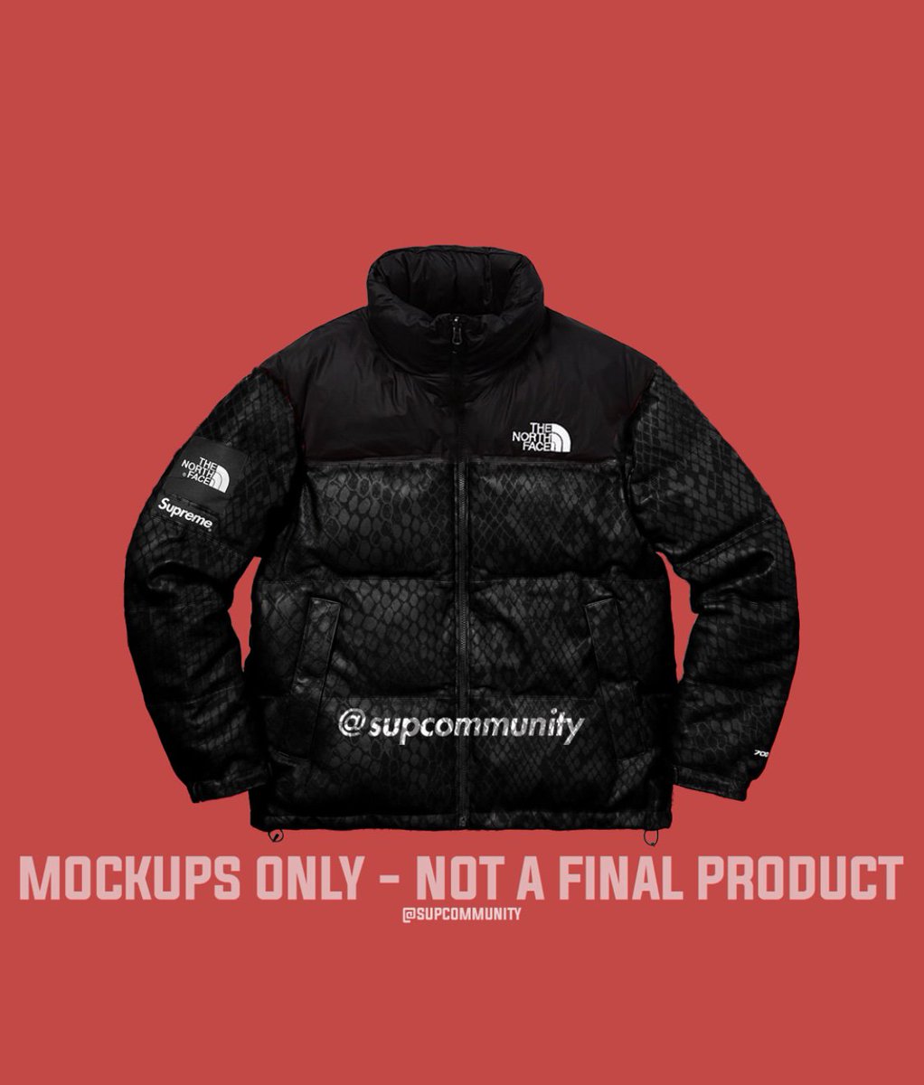 HeatedSneaks's tweet photo. Supreme x The North Face SS18 Part #2 is dropping very soon, possibly this Thursday for SS18 Week #15!

Includes multiple Jackets, T-Shirts, Bags, Towels and Tents! ⛺️ 

All featuring an unseen snakeskin print! 🐍 

Secure your Supreme with #DashBot: https://t.co/4m7PsIY5fu https://t.co/7Fswamzmr6