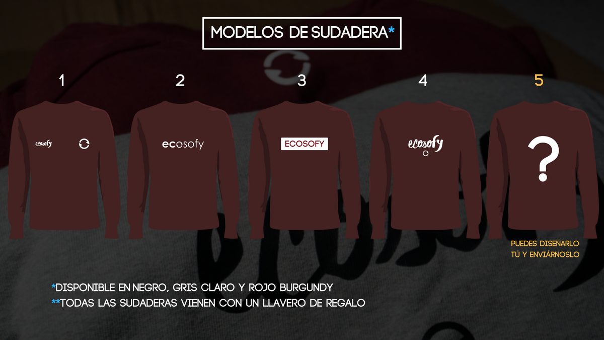 ecosofy's tweet photo. ¡Estos son los modelos de sudadera disponibles! 
Tienes hasta el día 1 de junio para reservarla. 

Hazlo aquí: https://t.co/vn083HCifK https://t.co/e2wu8Cfqn3