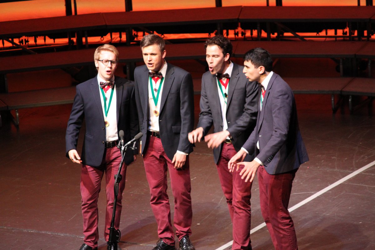 Next up, our current youth quartet champions and overall silver medal winning quartet, <a href="/SoundHypothesis/">Sound Hypothesis</a>! #BABS18