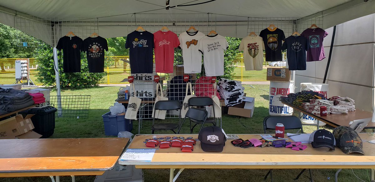 Don't forget to get your #RiverFest2018 edition shirts and accessories!