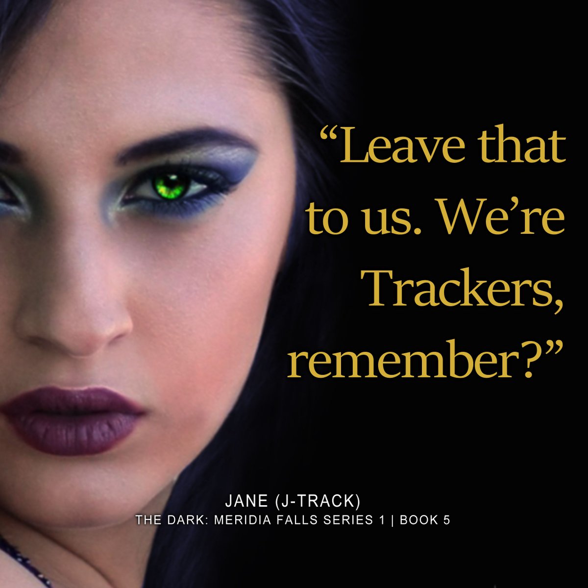 dbgreenauthor's tweet photo. “Leave that
to us. We’re
Trackers,
remember?” Jane (J-Track) - The Dark (Meridia Falls Series 1 | Book 5) #TheDark #MeridiaFalls #Fantasy #Quote #Quotes #BookQuotes #Awesome #AmReading #Read #Reading #Book https://t.co/yvskfA7ykB