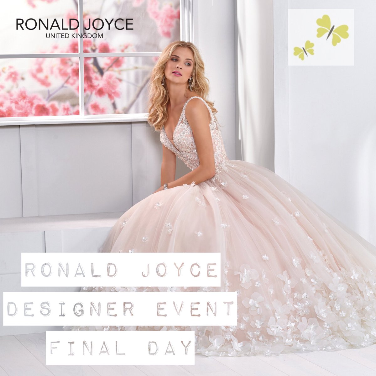 We are open this Bank Holiday Monday from 11am-3pm. It’s your final chance to see the Ronald Joyce Designer Event! We can’t wait to see you x #plymouth #devon #ronaldjoyce #amicabridalboutique #weddingdress #designerevent #dreamdress
