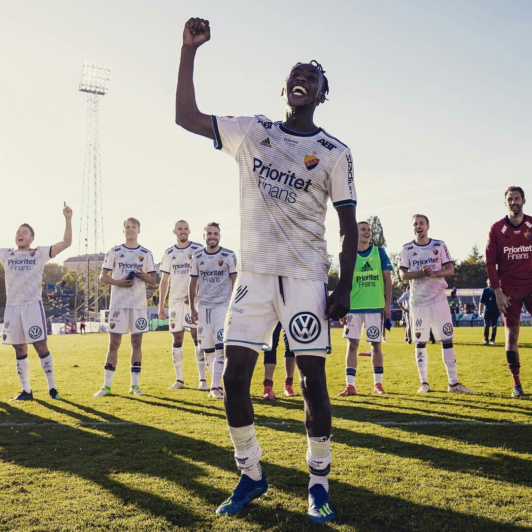 Well done to football client @kadewere44 who scored 4 goals and provided an assist for <a href="/DIF_Fotboll/">Djurgården Fotboll</a> in their 5-1 win against Sirius in the Allsvenskan today 👏⚽🎯🔥