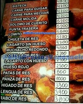 Dayshavenezuela's tweet photo. .@NicolasMaduro No se te dio los 10mill pero aun asi merecemos recibir tu resp ante tanta injusticia alimentaria hoy 27M los precios estan peores hasta las empresas socialista juegan con el pueblo y los precios absurdos #ElPuebloSeEstaArrechando #24Mill d Venezolanos q no Votaron https://t.co/cFTVBe1wiZ
