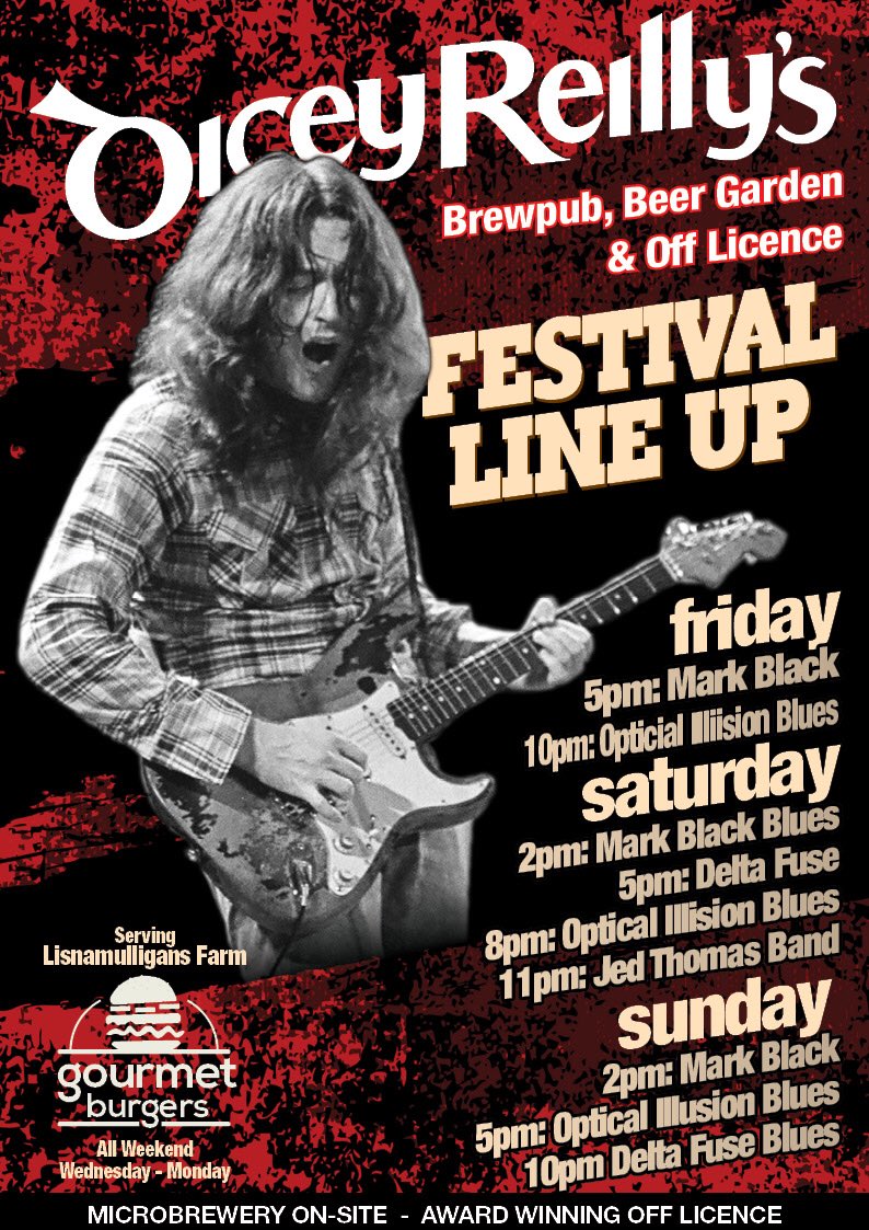 This time next week we ll be Rockin🎸🍺🍔 10 Bands, #localbeer #gourmetburgers <a href="/RoryFest/">Rory Gallagher Fest</a> <a href="/DonegalBrewing/">Donegal Brewing Co.</a> <a href="/lisnamulligan/">Lisnamulligan Farm</a>