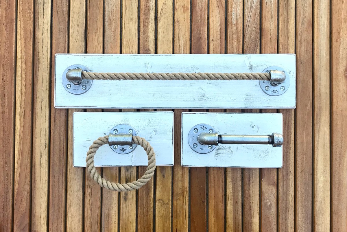 LulightShop's tweet photo. Handmade Nautical, Industrial, Coastal Bathroom Set - Towel Holder, Hand Towel Holder and Toilet Paper Holder - by LULIGHT SHOP.
https://t.co/ywj5VPPZYJ #lulight_shop #bathroom #bath #bathroomdecor #bathroomset #lakehouse #lakehousedecor #whitewash #white #whitedecor #whitebath https://t.co/g99zANqVVE