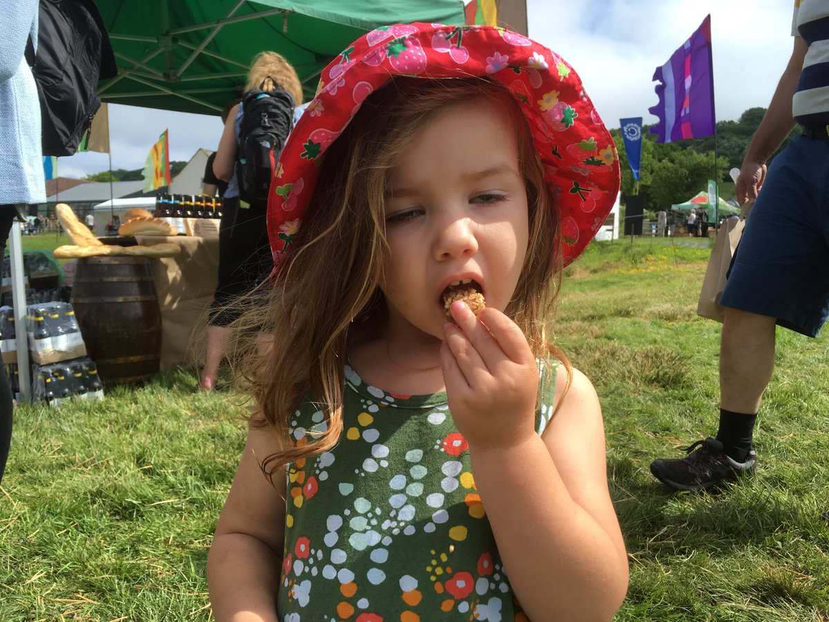 sixlegsfarm's tweet photo. Such positive reactions from people at the @rivercottage Food Fair trying high protein &amp; low sugar delicious insect snacks designed for children, made by @Drheatherbell #RCFoodFair #GreenBeeBugFarm #YumBugs https://t.co/yEcp4FryHD