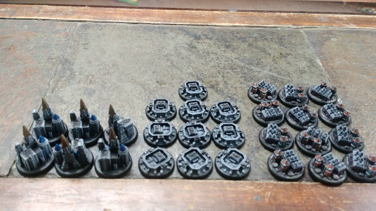 d6gcraig's tweet image. Finished up the objectives for #DropfleetCommander by @TTCombat. Commercial, Industrial, and military resin sector tokens.