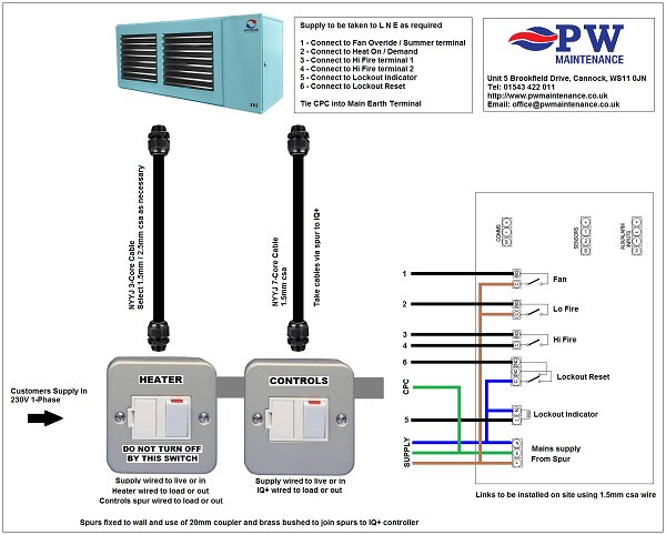 PWMaintenance's tweet image. How to wire a Heatmiser IQ+ for use with an ErP (Hi / Lo) Warm Air Heater.
Includes configuration instructions for the controller.
warmairheaters.com/wiring-a-heatm…