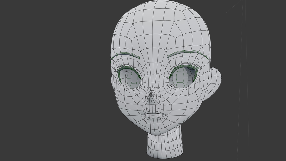 Modeling 3d,Anime Head Topology,160 Best 3d Good Modelling Topology Image.....