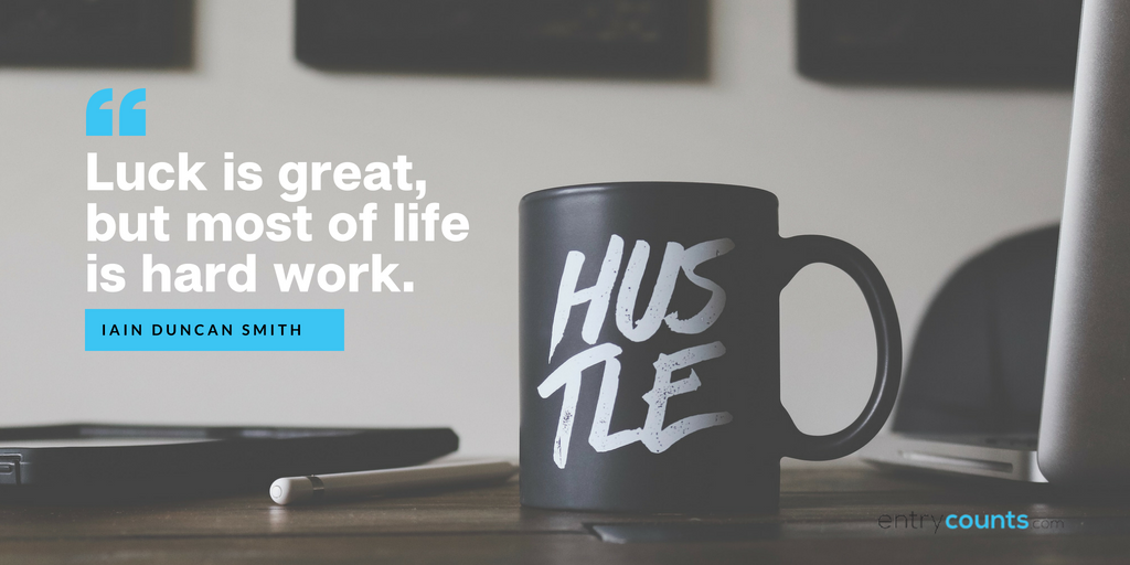 BuchananDonnie's tweet photo. Luck is great, but most of life is hard work -- Iain Duncan Smith https://t.co/B5fKgSKbVA