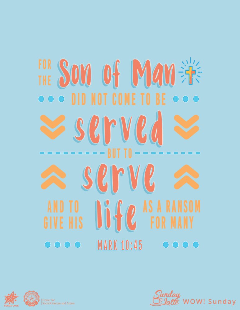 cosca_official's tweet photo. [SUNDAY LATTE: WOW]

To serve or to be served?

St. John Baptist De La Salle put away his riches and devoted his life to service. He chose to serve instead of being served.

Are you willing to do the same?

#COSCALOVE #SundayLatte #WOWSunday #COSCASays #WordsOfWisdom https://t.co/mzjsseMTw5