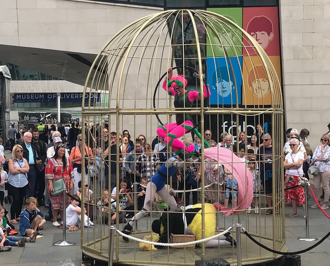 katyannebellis's tweet image. We've had a ball this weekend @tallshipsregatta performing the world premiere of Two Cats and a Canary. Come and see us in action this bank holiday Monday 11:30am, 1:30pm &amp;amp; 4pm @ pier head. @CultureLPool @katyannebellis #circus #bordeauxwinefestival #femalecomedy #cartoon