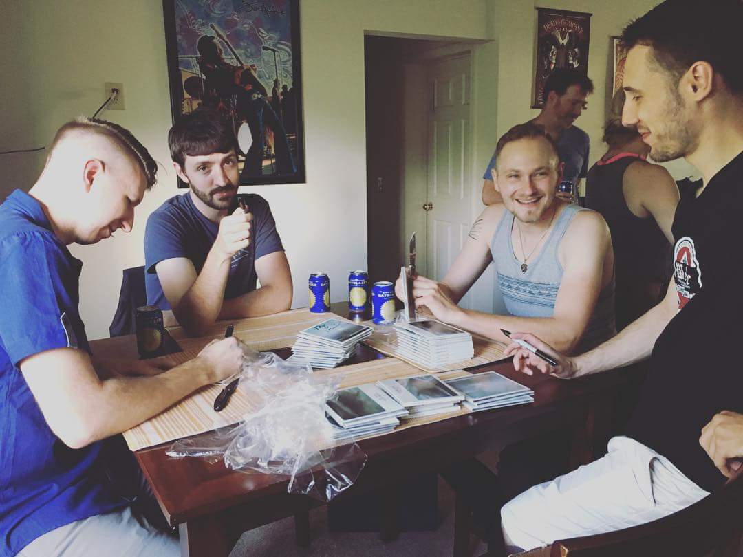 Signed albums will soon hit the mail for our fundraiser backers 🤘. We may just have to put a new song out tomorrow...facebook.com/CaptainIvory/
 #hangfire #supportlivemusic