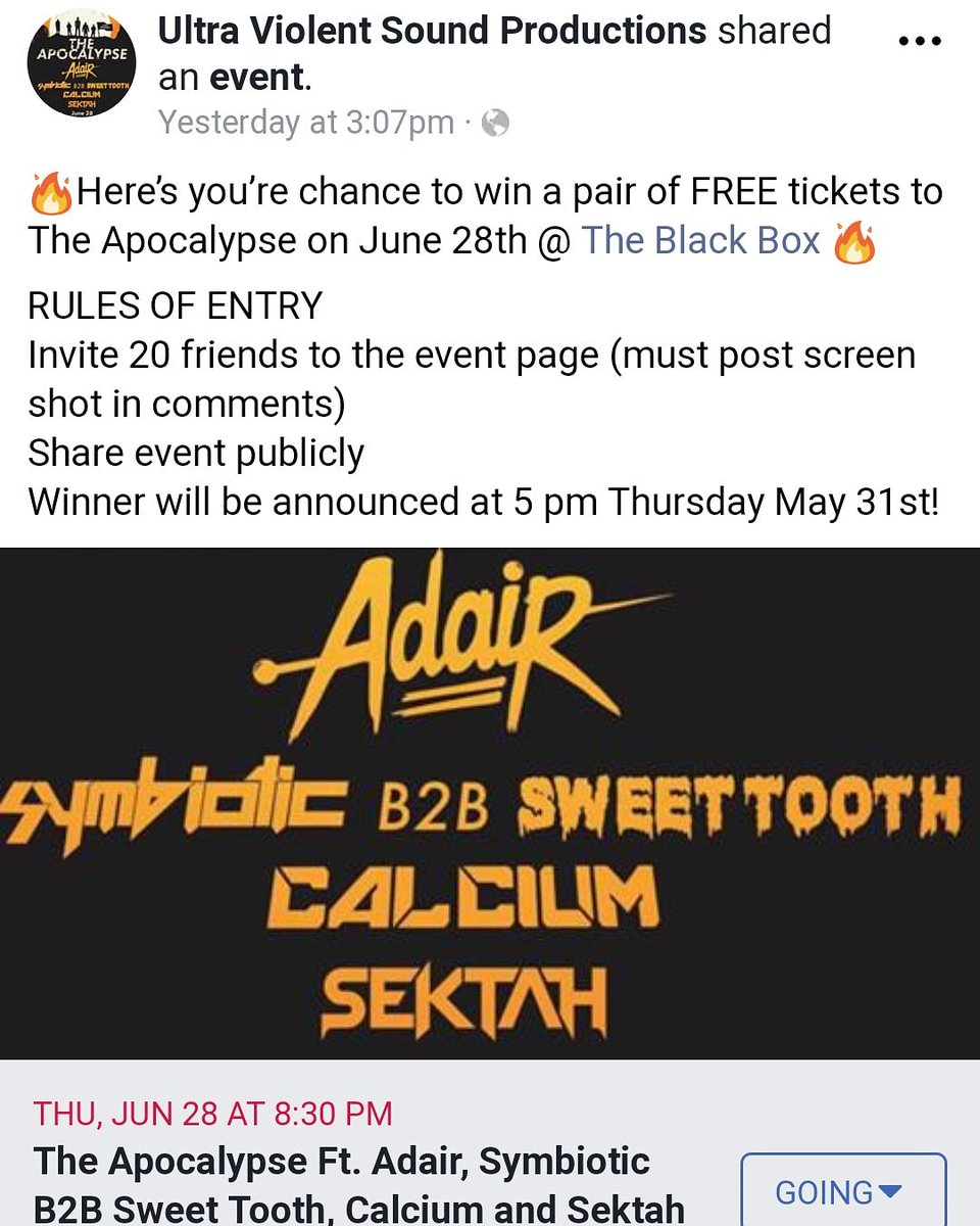 tthomastrujillo's tweet photo. ☣It's FREE tickets, why not do it?☣
#TheApocolypse
Denver don't miss the chance to rebel against your parents with riddim
Link: https://t.co/pG9JnueYmJ
@UVSdenver https://t.co/8hF4KIQlVr