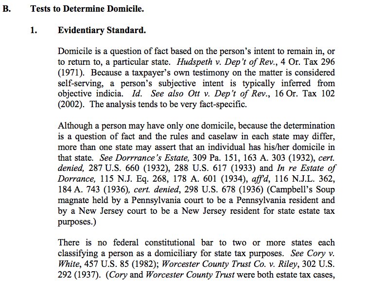 About #domicile:

3. Evidentiary standard to determine whether one has acquired domicile