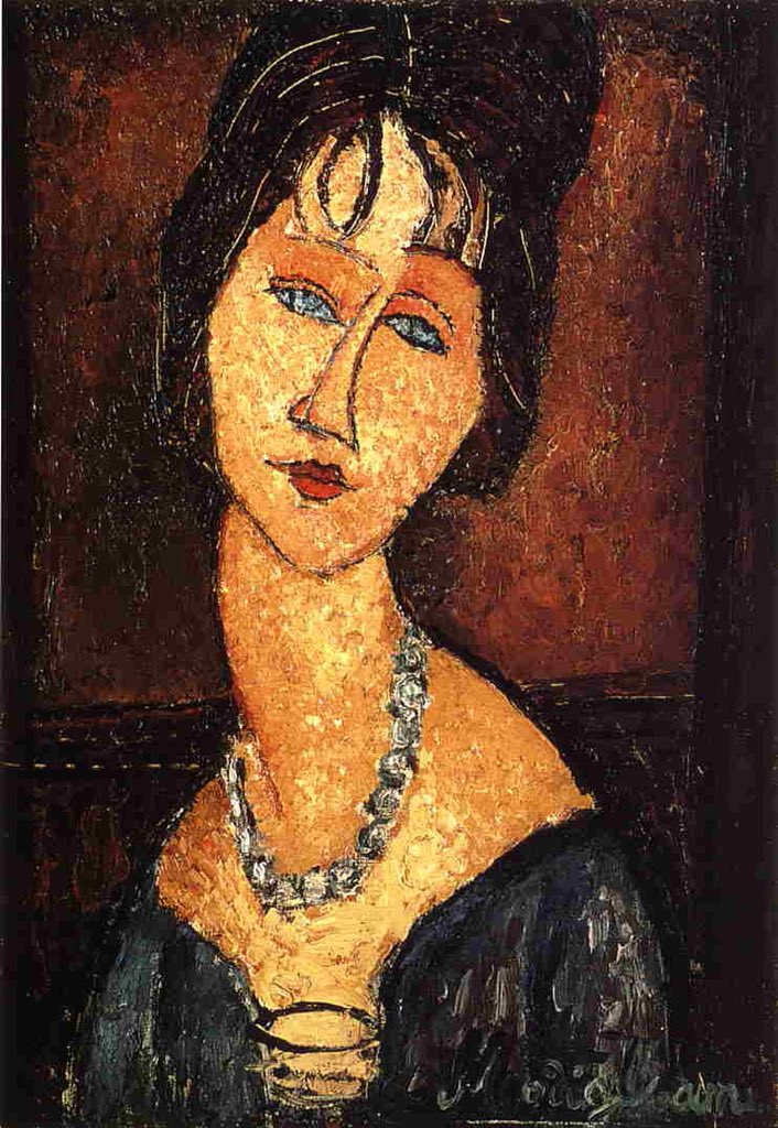 cecilia_fava's tweet photo. @marmelyr @BPerrionni @1jrv1 @ipe_rosa1 @Cassini_jon @aleph54 @agustin_gut @antojackie @artmajcar @arteeblog @Biagio960 @BrindusaB1 @cmont4560 @dianadep1 @Hakflak @maluisa_3 @MOCarballeira @neblaruz @scastaldi9 @Sellitti_MR @RitaCobix @ritamay1 @Spiros209 @ceconomou56 @albertopetro2 @BaroneZaza70 @FrankCapitone @Amyperuana @Choco_Sandy1 @AlessandraCicc6 @MomiraMonika @bmarczewska @karmendida Gracias Querida Marmely 🌿🌹🌿
Siempre muy amable😘
Buenas Tardes/Noches a Todos los Amigos 💕✨💕✨💕
���Amedeo Modigliani 
Jeanne Hebuterne with Necklace
#ArtLovers #ArteYArt #DonneInArte https://t.co/WUhGageshs