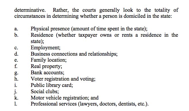 About #domicile:

5. In determining whether a person is domiciled in a place the court looks to a number of factors which include: