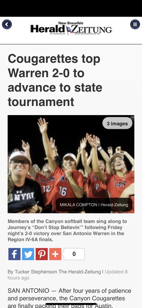 NBchsSoftball's tweet photo. HZ 05.27.18, part 1: https://t.co/axoFByXJZS
