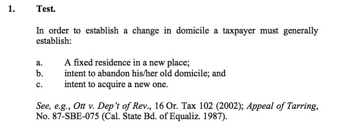 About #domicile

4. It is not easy to change domicile. More than an intention to change domicile is required.