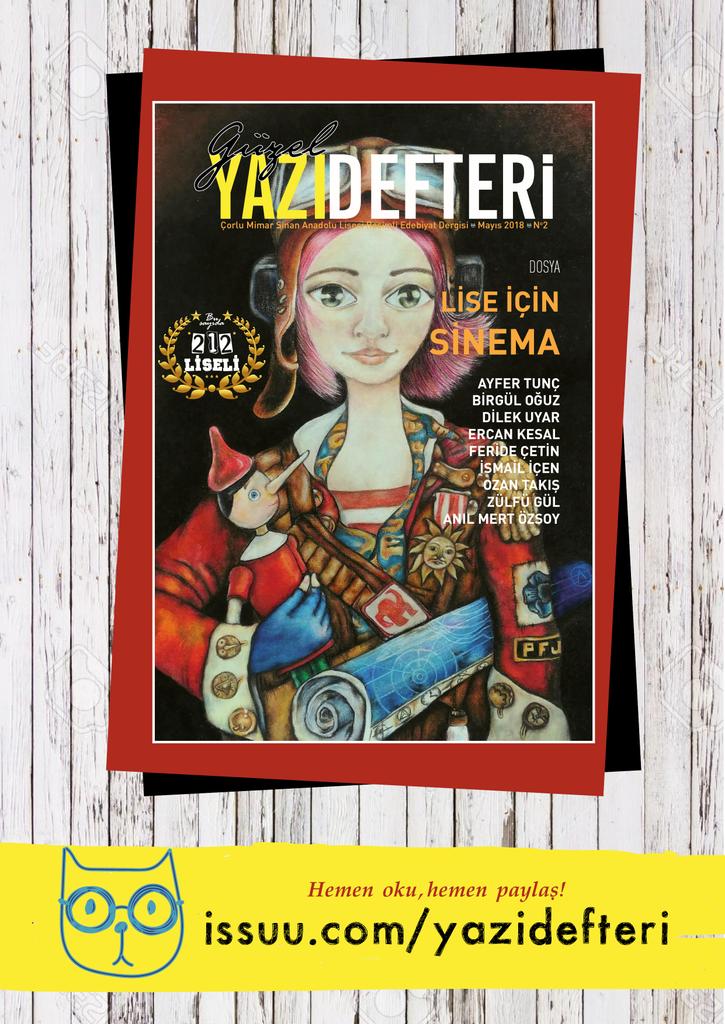 Güzel Yazı Defteri, liselinin resimli edebiyat dergisi, sayı 2 <a href="/EdebiyatHaber/">Edebiyat Haber</a>
<a href="/OkuyorumNe/">Ne Okuyorum?</a>
issuu.com/yazidefteri/do…