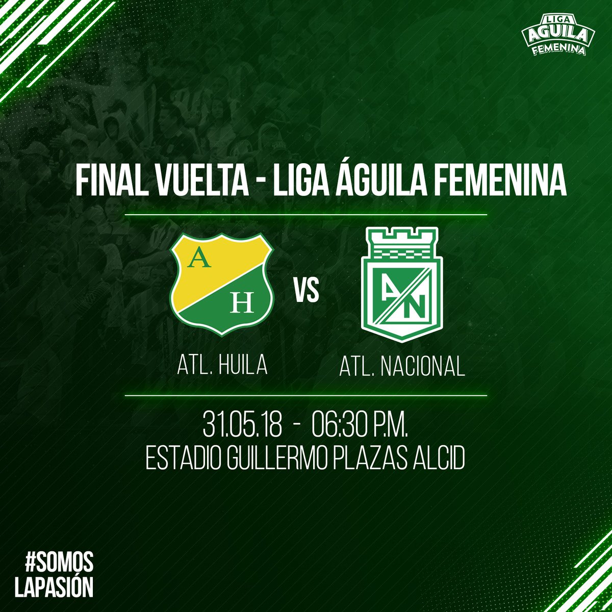 nacionaloficial's tweet photo. 31 de mayo siempre será una fecha muy especial,🤩 fue nuestra primera Libertadores y queremos que también sea nuestra primera Liga Águila Femenina 🏆#VamosVerdolagas https://t.co/ZWHqipIVgx