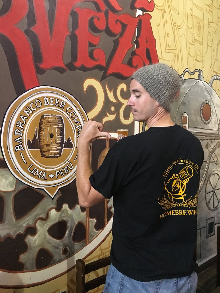 MASH_FL's tweet image. Representing MASH at @BarrancoBeerCo in Lima, Peru!