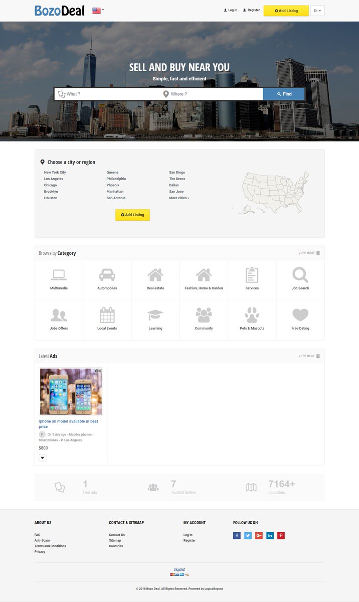 BozoDeal's tweet photo. World’s Biggest Classified ads Marketplace
SELL &amp; PURCHASE ANYTHING
#BozeDeal #Classified #Ad #OnlineMarket #SellandBuy #Sell #Buy #sell_buy #sellMobile #sellCar #sellandbuynearyou
https://t.co/GYaIl7M6p9 https://t.co/Bica1SRQCq