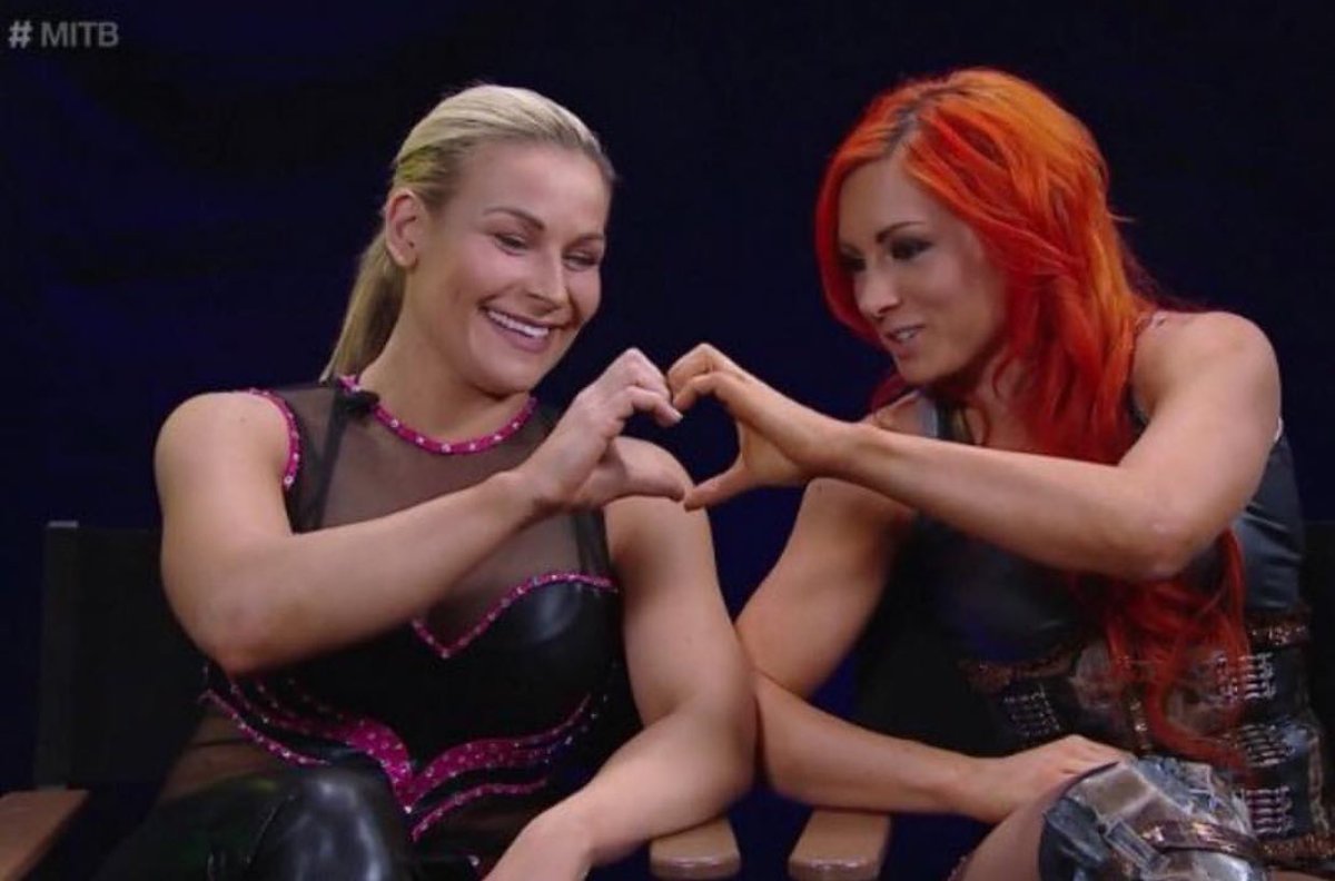 AssiduousFlames's tweet photo. Happy birthday to my best pal around, especially after the bitterness has left ya’ since you left Smackdown. . .I’m slightly happy and sad but enjoy your day, @AptitudeAndHart! By the way, this was a cherished photo from #MITB2016 until you turned on me but I forgive you. https://t.co/pgPm3ivvf4