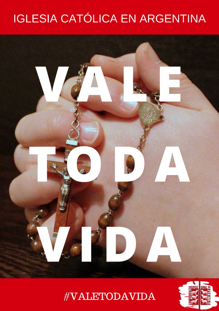 EpiscopadoArg's tweet photo. Te invitamos a rezar y compartir todos #juntos que #ValeTodaVida

#ENJ2018
#ENJRosario2018
#CEA https://t.co/V55Qyaz6Ar