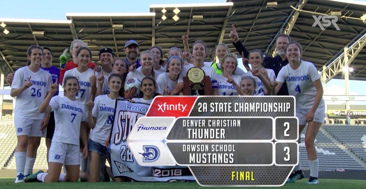 Congrats to <a href="/Dawson_School/">Dawson School</a> girls soccer on finally winning a state soccer championship!

We have full highlights for you TONIGHT at 6:00pm &amp; 10:00pm.  Tune-in to CET - Comcast Ch. 900 for #XSR.  #copreps