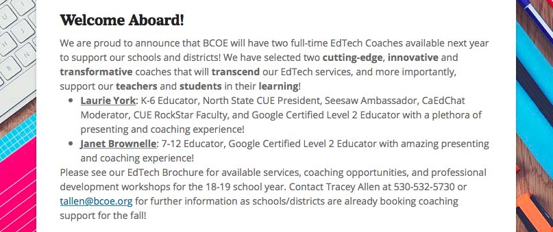 edtechbcoe's tweet photo. #ButteAdmin, be prepared for the fall by browsing potential learning opportunities for your staff, K-12! https://t.co/JszLB6V2TT Contact @PrincipalTallen for details! @BCOEStory #ButteTeachers #BCOEProud https://t.co/X0YjJgKUwK