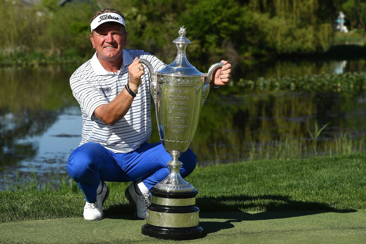 Trophy shot 🏆 Congratulations to Paul Broadhurst, winner of the 2018 KitchenAid Senior PGA Championship #SrPGA